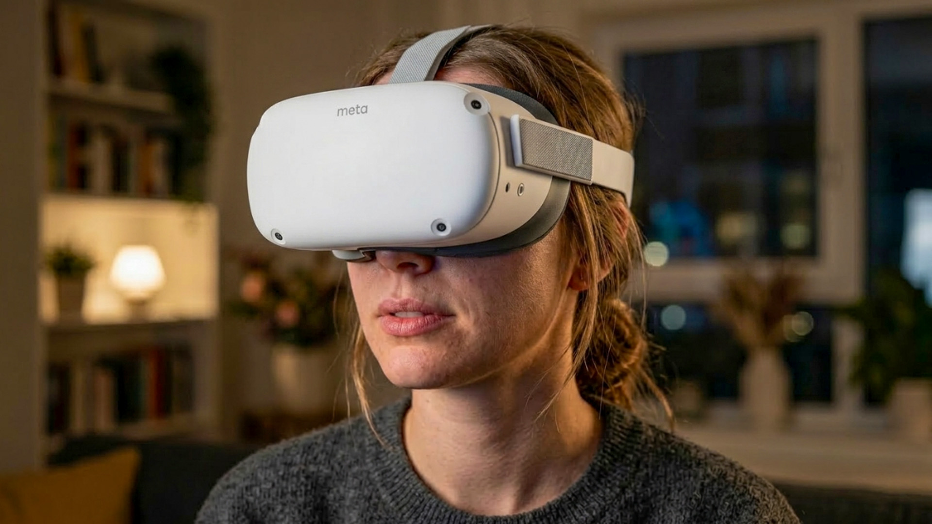 Person Using VR Headset